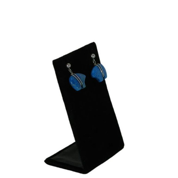 Lapis Spirit Bear Pierced Earrings - Picture 5 of 6